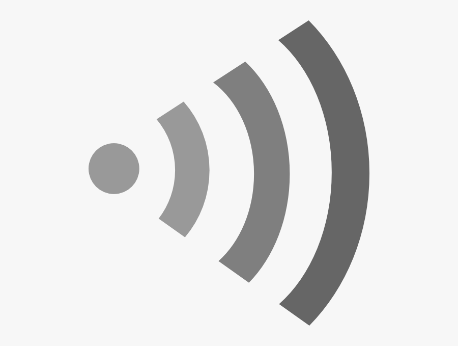 Transparent Wireless Signal Clipart - Grey Wifi Logo, Transparent Clipart