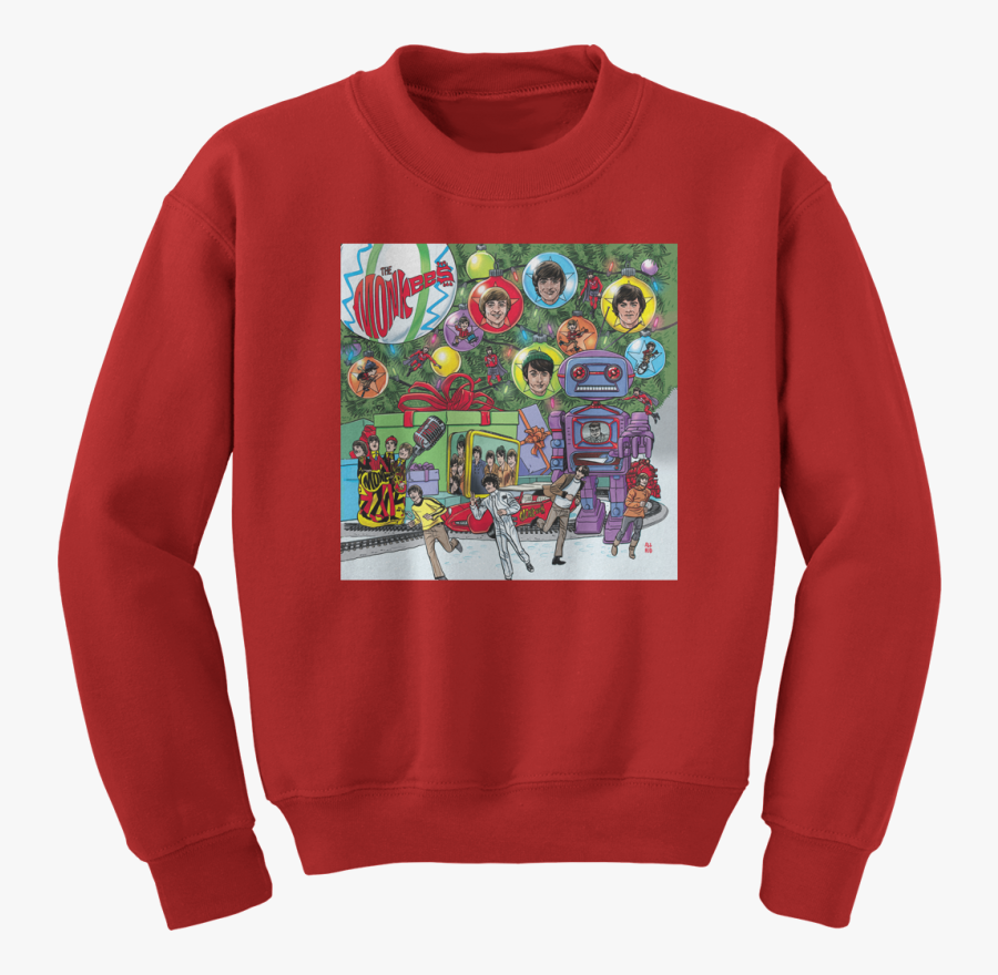 Monkees Christmas Party Sweatshirt Red - Ariana Grande 7 Rings Shirt, Transparent Clipart