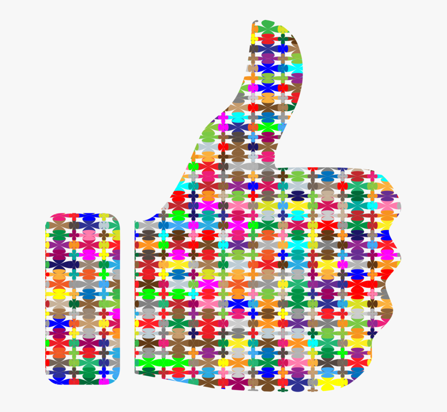 Body Jewelry,line,thumb Signal - Good Colorful Thumbs Up, Transparent Clipart