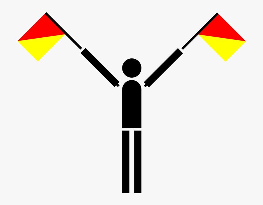 Clip Art Flag Semaphore Maritime Signal - Semaphore Flag For L, Transparent Clipart