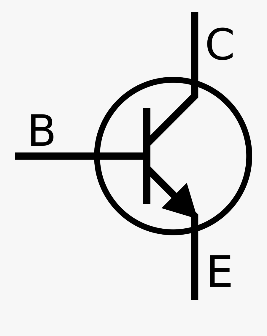 Schematic Symbol For Transistor, Transparent Clipart