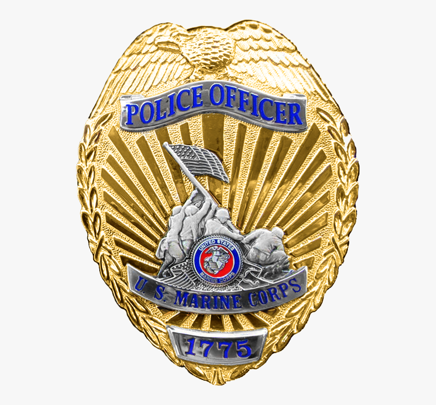 Usmc Military Police - Marine Corps Civilian Police Badge, Transparent Clipart