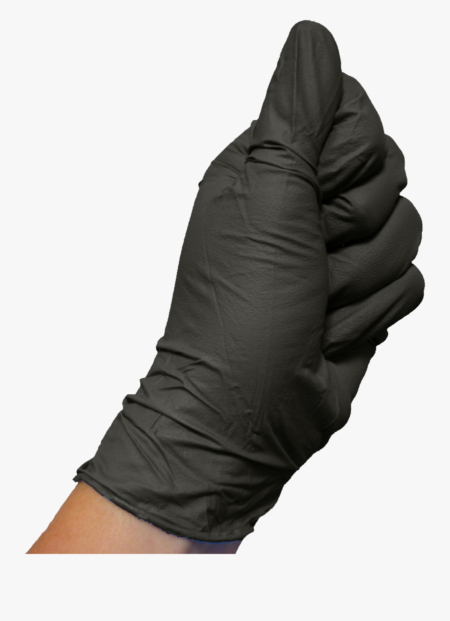 Glove On Hand Png Image - Черни Ръкавици, Transparent Clipart