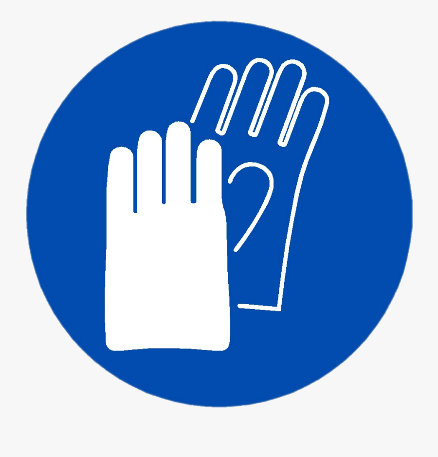 Personal Protective Equipment Sign Glove Safety Hand - Ppe Safety Gloves Symbol, Transparent Clipart