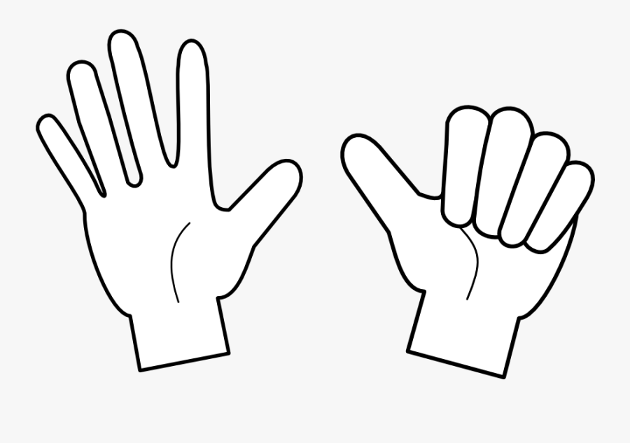 Finger,hand,sign Protective Equipment,thumb,high Five,black - Sign, Transparent Clipart