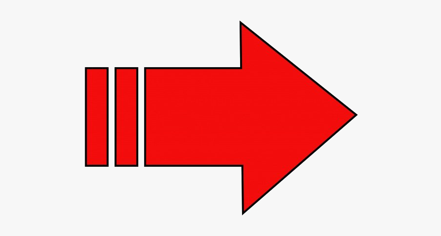 Clear Background Red Arrow Png, Transparent Clipart