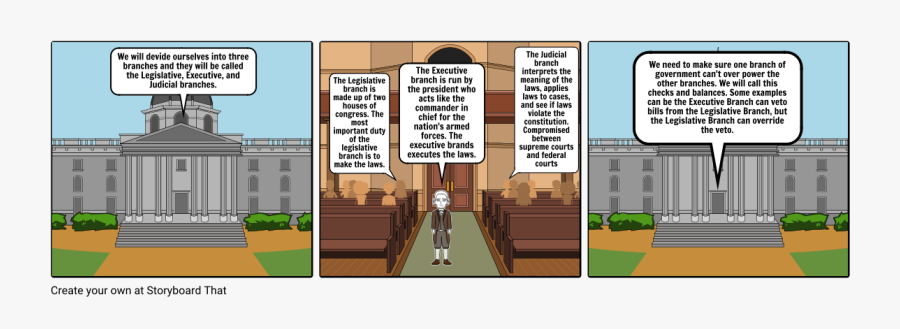 In Addition To This Separation Of Powers, The Framers - Cartoon, Transparent Clipart