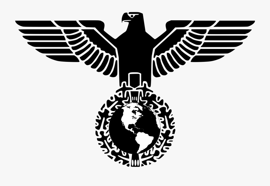 Clip Art Axis Powers Symbol - Nazi Eagle, Transparent Clipart