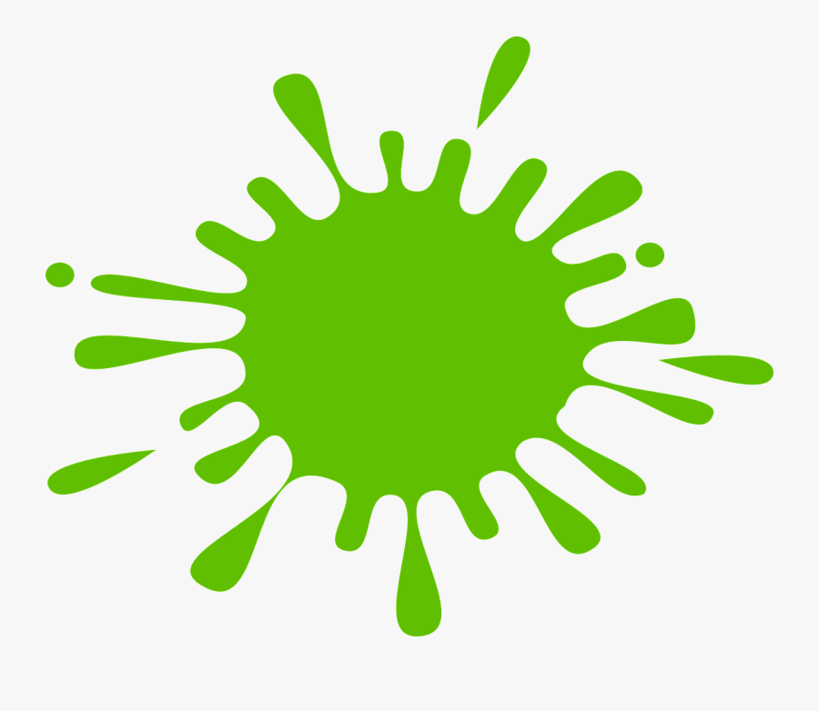 Splash Spot Paint Green - Green Color Splash Clipart, Transparent Clipart
