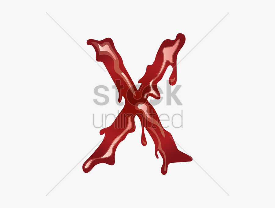 Red Blood X Png, Transparent Clipart
