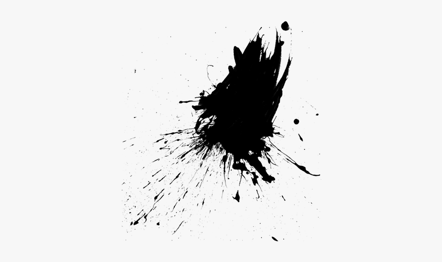 Paint Drip Png - Splatter Black Paint Drip, Transparent Clipart