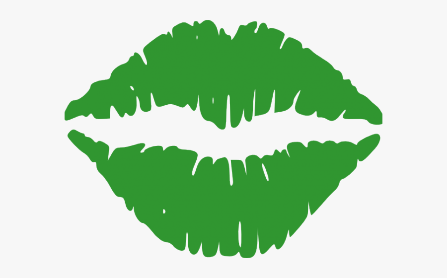 Green Lips Clipart, Transparent Clipart
