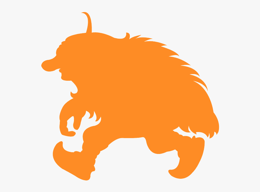 Troll Silhouette, Transparent Clipart