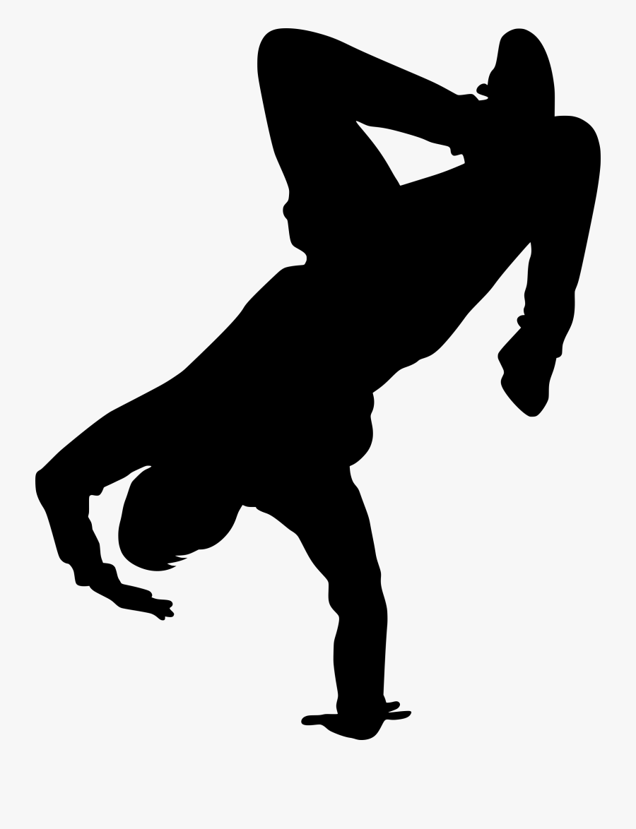 Portable Network Graphics Clip Art Silhouette Black - Breakdance Png, Transparent Clipart