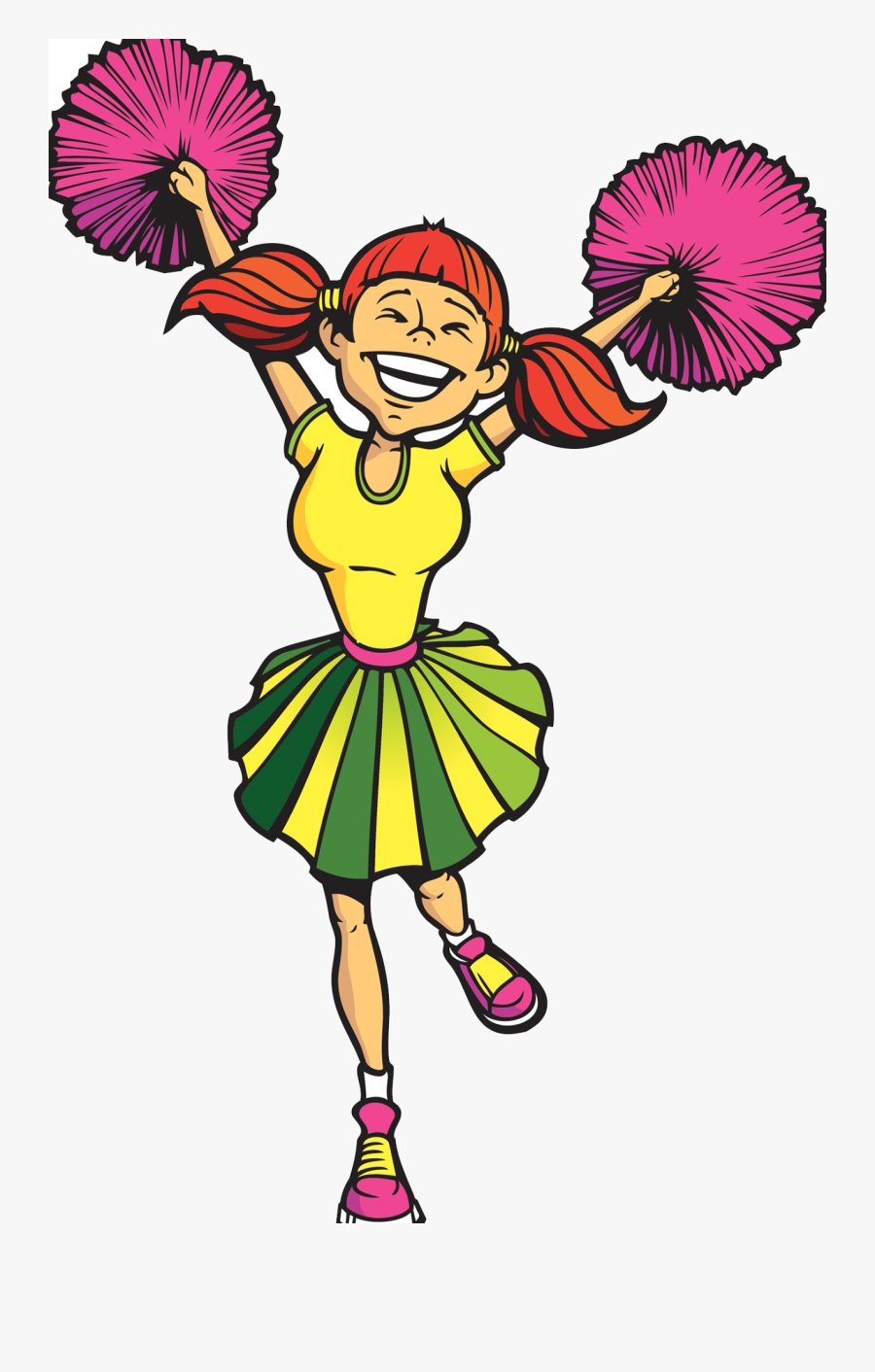 Cheerleader Cheerleading Illustration - Cheerleading, Transparent Clipart
