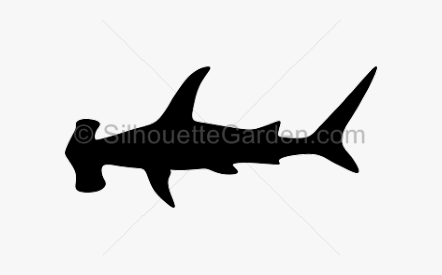 Transparent Hammerhead Shark Silhouette, Transparent Clipart