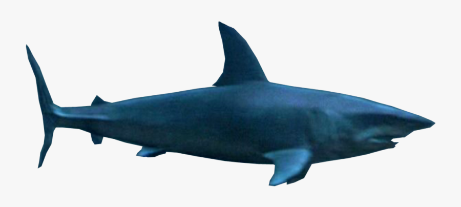 Mako Shark Clipart Silhouette Blue - Deep Blue Sea Mako Shark Female, Transparent Clipart