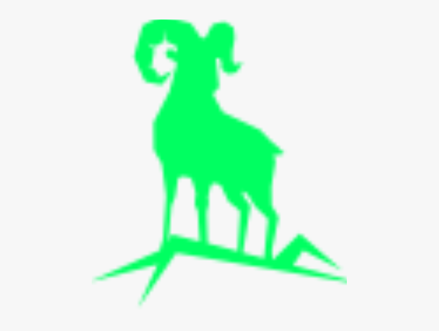 Graphic Mountain Goat Clipart , Png Download - Silhouette Of A Mountain Goat, Transparent Clipart