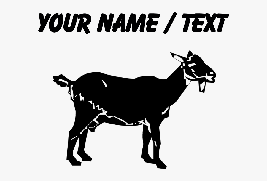 Custom Goat Silhouette Mousepad - Hockey Stickers, Transparent Clipart