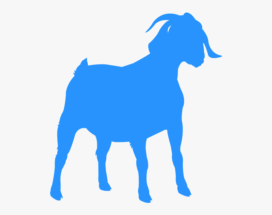 Boer Goat Silhouette, Transparent Clipart