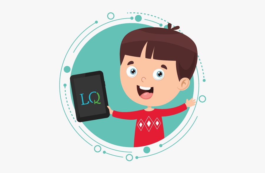 Boy Using Logiqids - Niño Con Tablet, Transparent Clipart