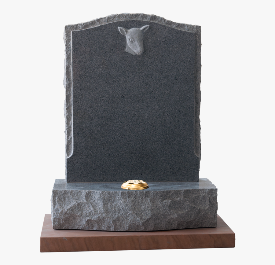 Rb S 04 Carved Sheep Head - Headstone, Transparent Clipart