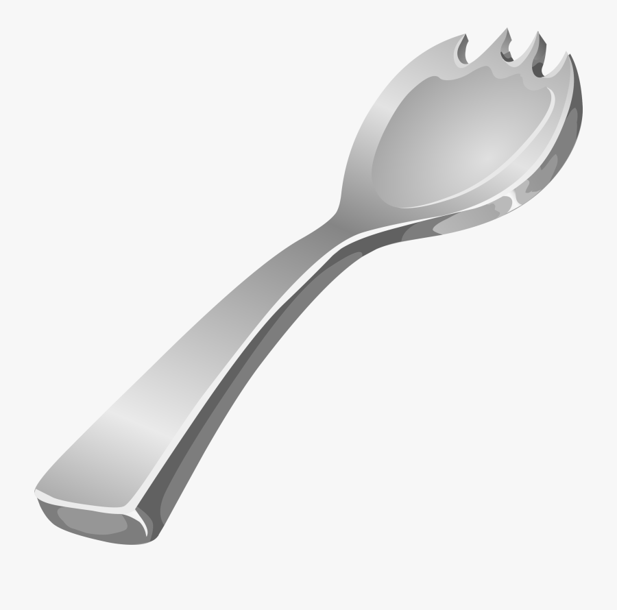 Fork, Metallic, Steel, Kitchen Utensils, Tools, Cutlery - Spork Clipart, Transparent Clipart