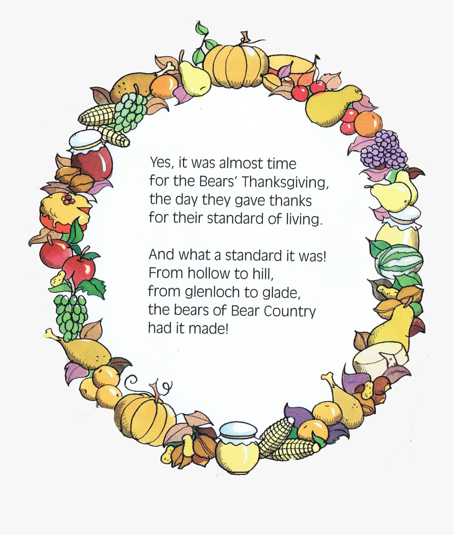 Thanksgiving Poem - Circle, Transparent Clipart