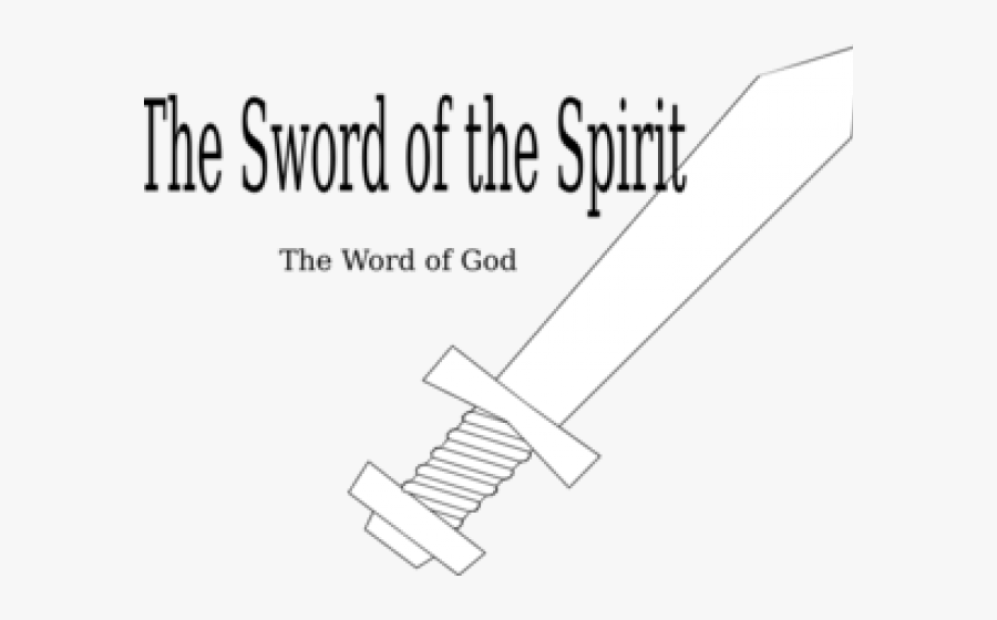 Template Sword Of The Spirit Craft, Transparent Clipart