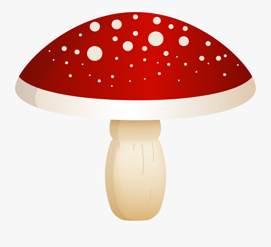 Red Mushroom With White Dots Png Clip Art, Transparent Clipart