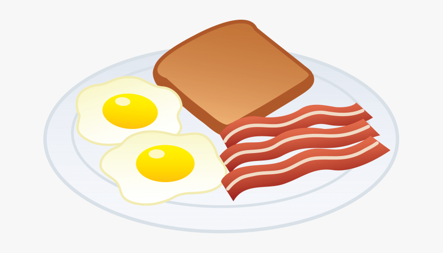 Breakfast - Bacon And Eggs Clipart, Transparent Clipart