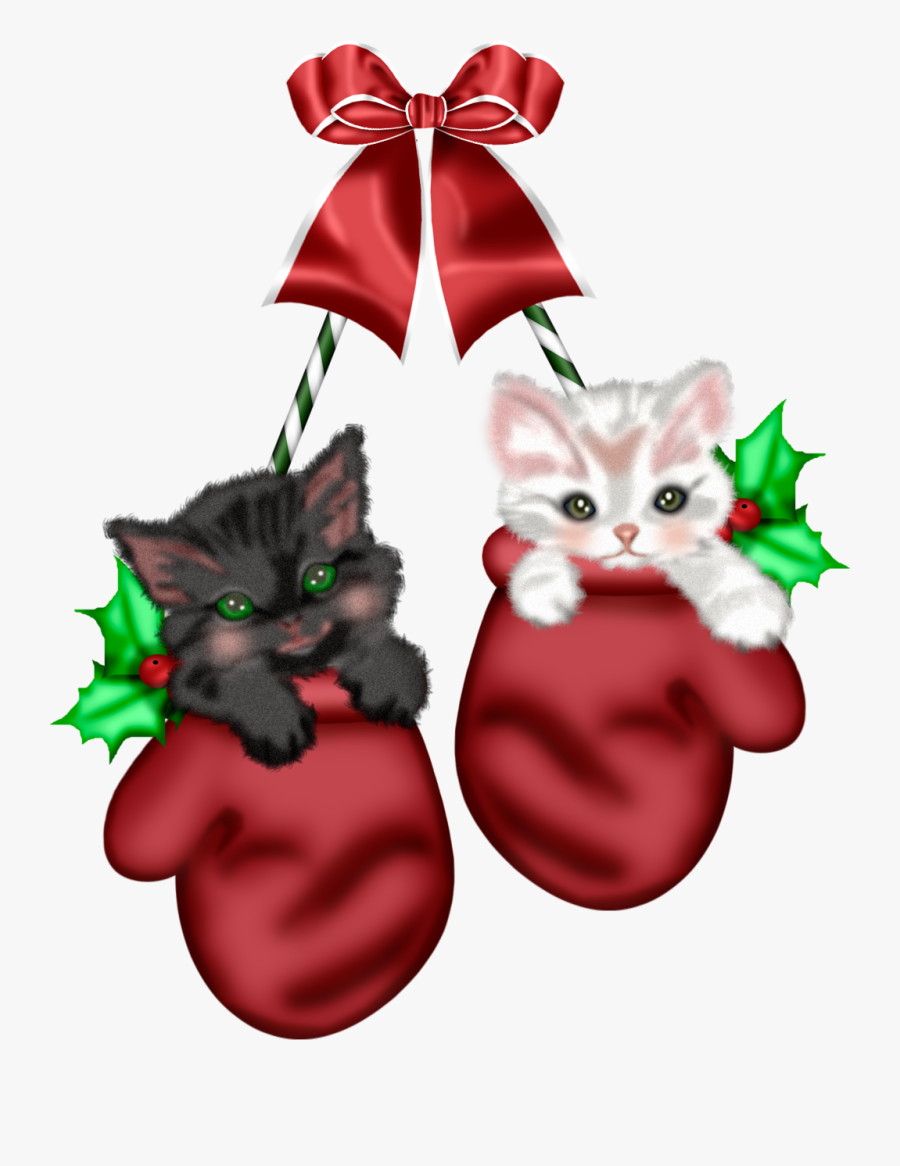 Clipart Christmas Cats, Transparent Clipart