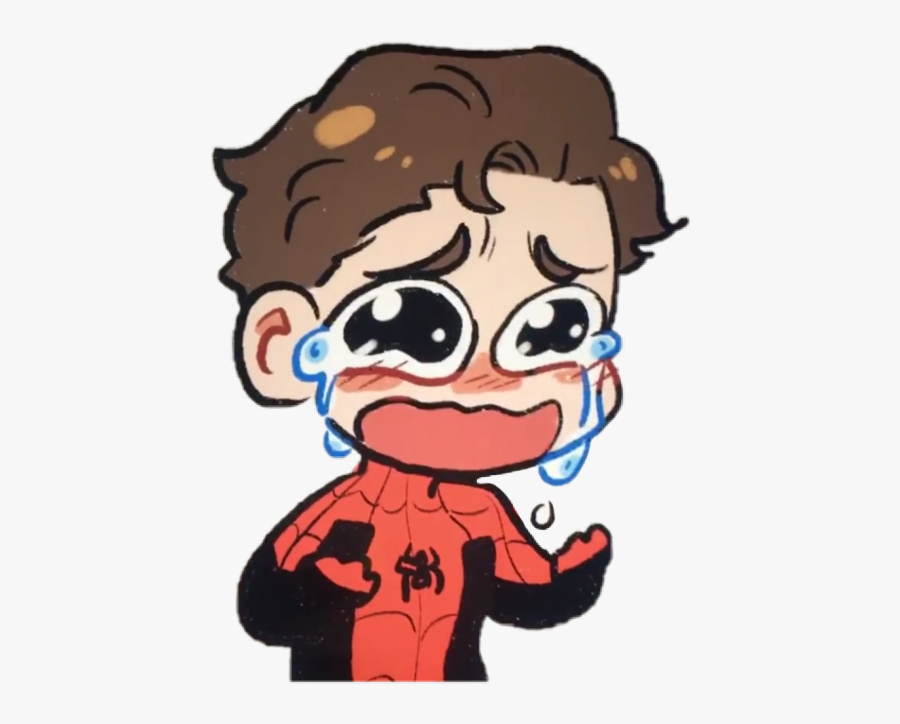 Spiderman Farfromhome Homecoming Spodermanhomecoming - Tom Holland Spiderman Chibi, Transparent Clipart