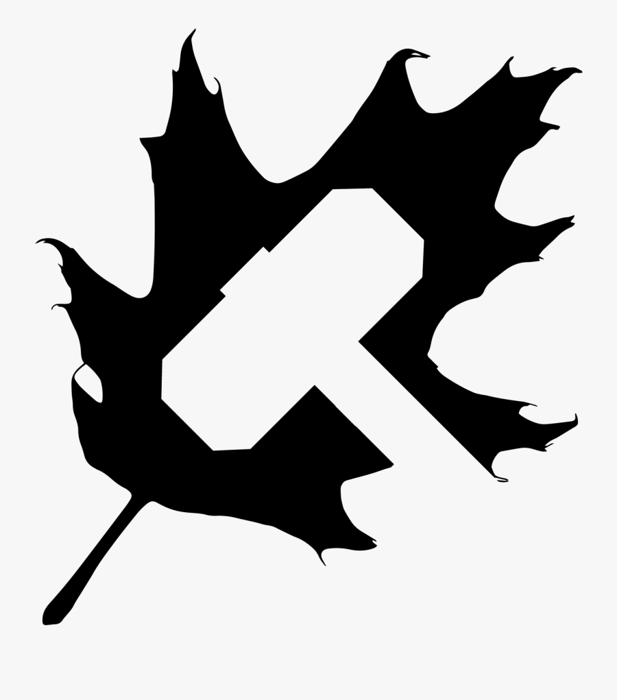 Clip Art Simple Mountain Design - Leaf Silhouette Clipart, Transparent Clipart