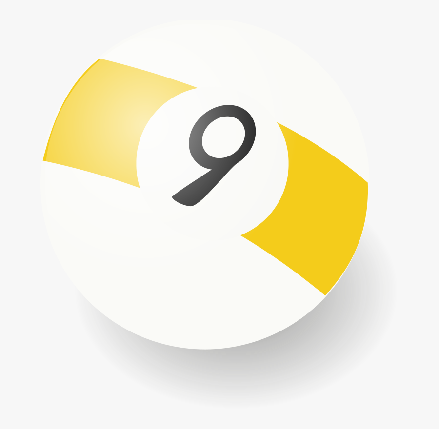 Bola Número 9 Billar, Transparent Clipart