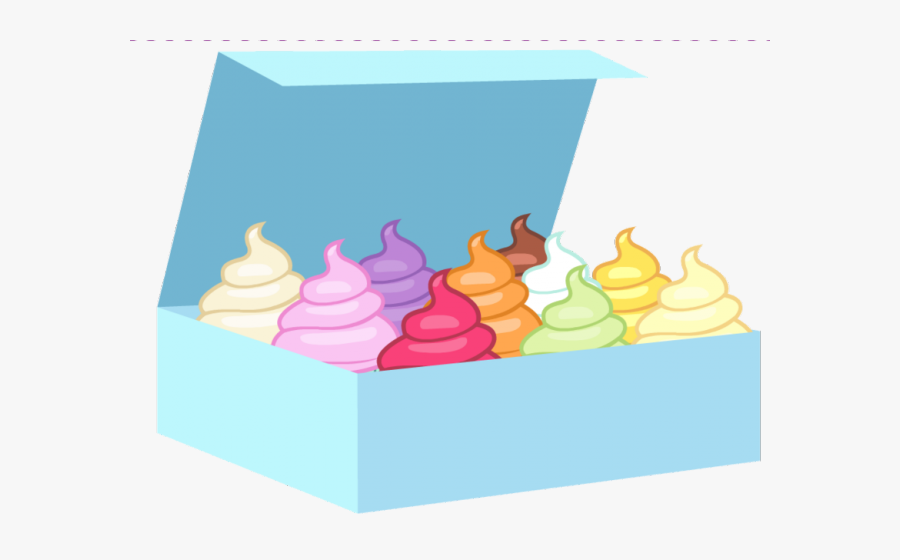 Box Of Cupcakes Clipart, Transparent Clipart
