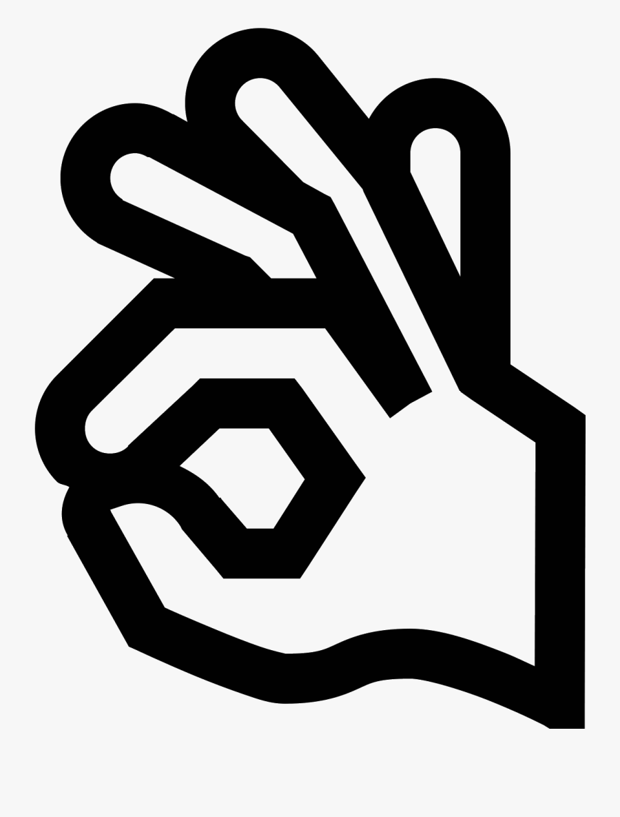 Ok Hand Vector - Its Ok Png, Transparent Clipart