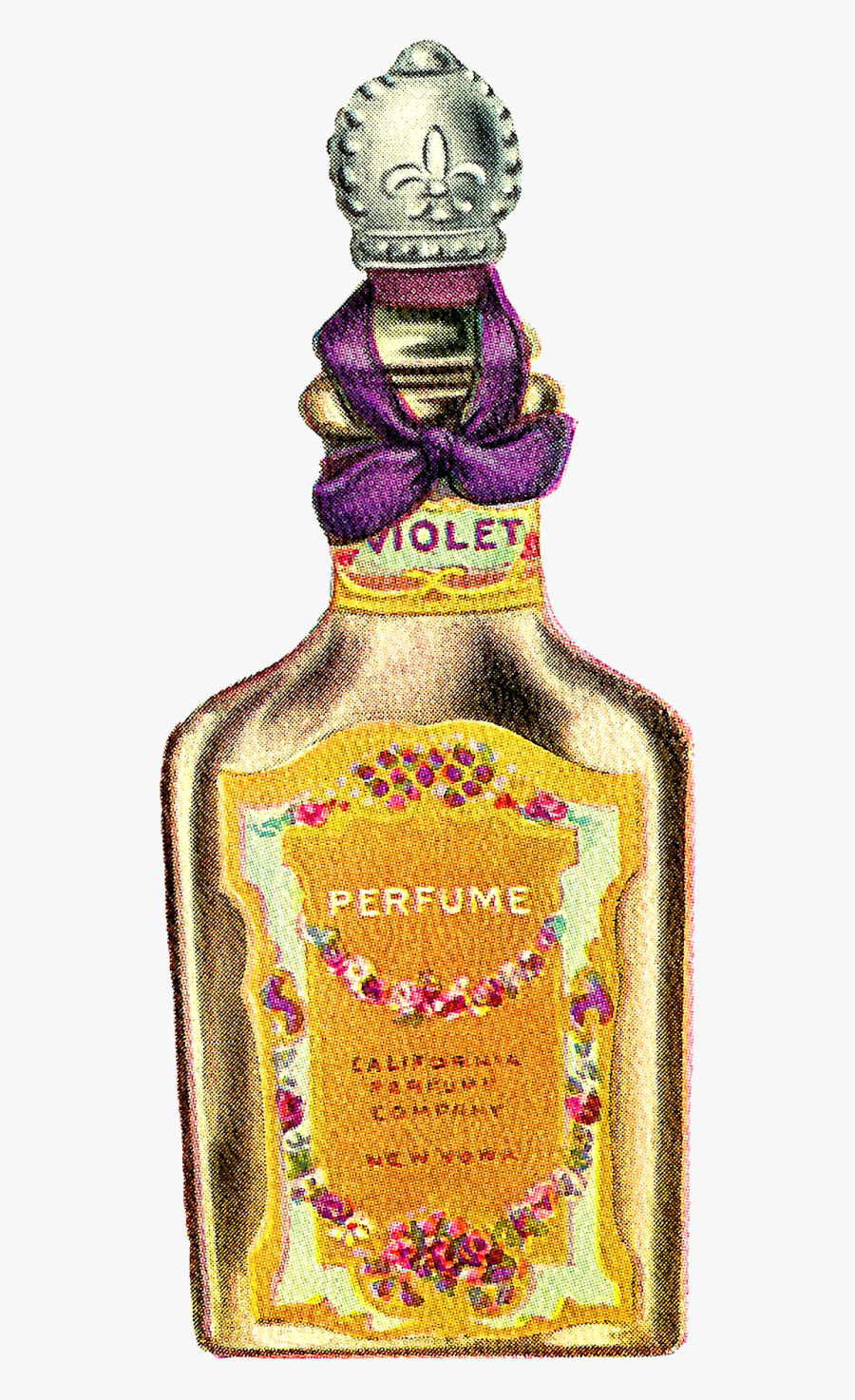 Vintage Perfume Bottle Png, Transparent Clipart