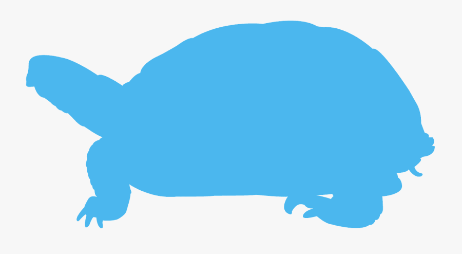 Yellow Turtle Silhouette, Transparent Clipart