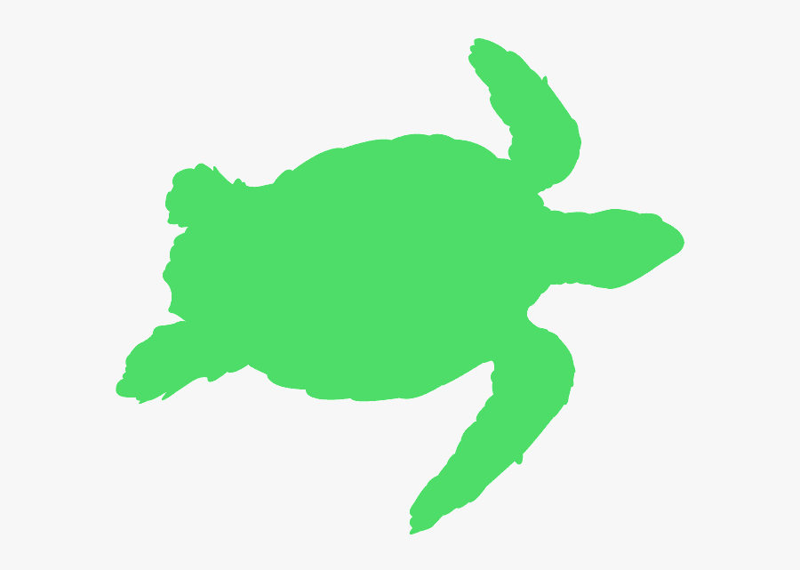 Yellow Turtle Outline, Transparent Clipart