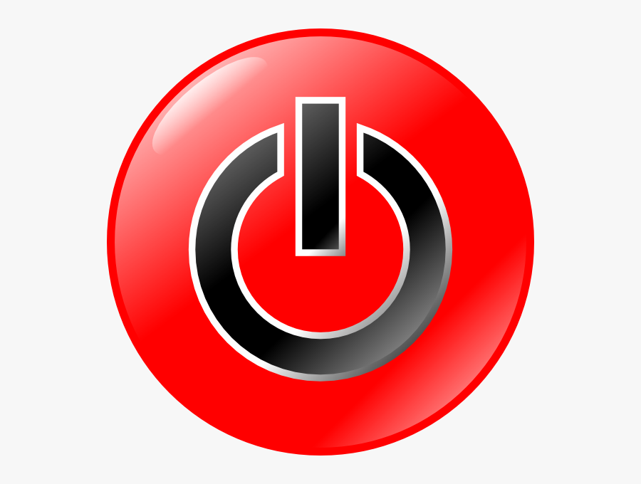 Free Vector Power Button Clip Art - Boton Apagar Y Encender, Transparent Clipart