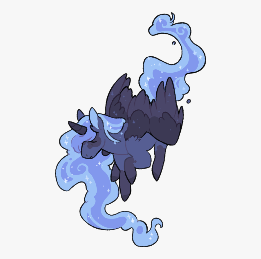 Lambtail, Colored Wings, Ear Fluff, Ethereal Mane, - Cartoon, Transparent Clipart