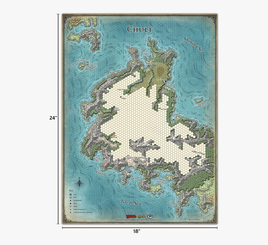 Adventurers Kit Players Map - Tomb Of Annihilation Maps, Transparent Clipart
