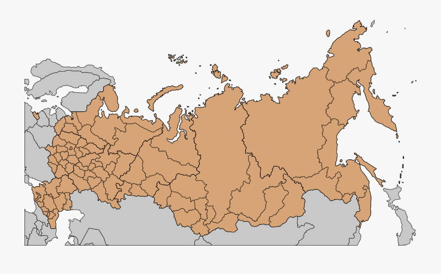 Map Of Russia, Transparent Clipart