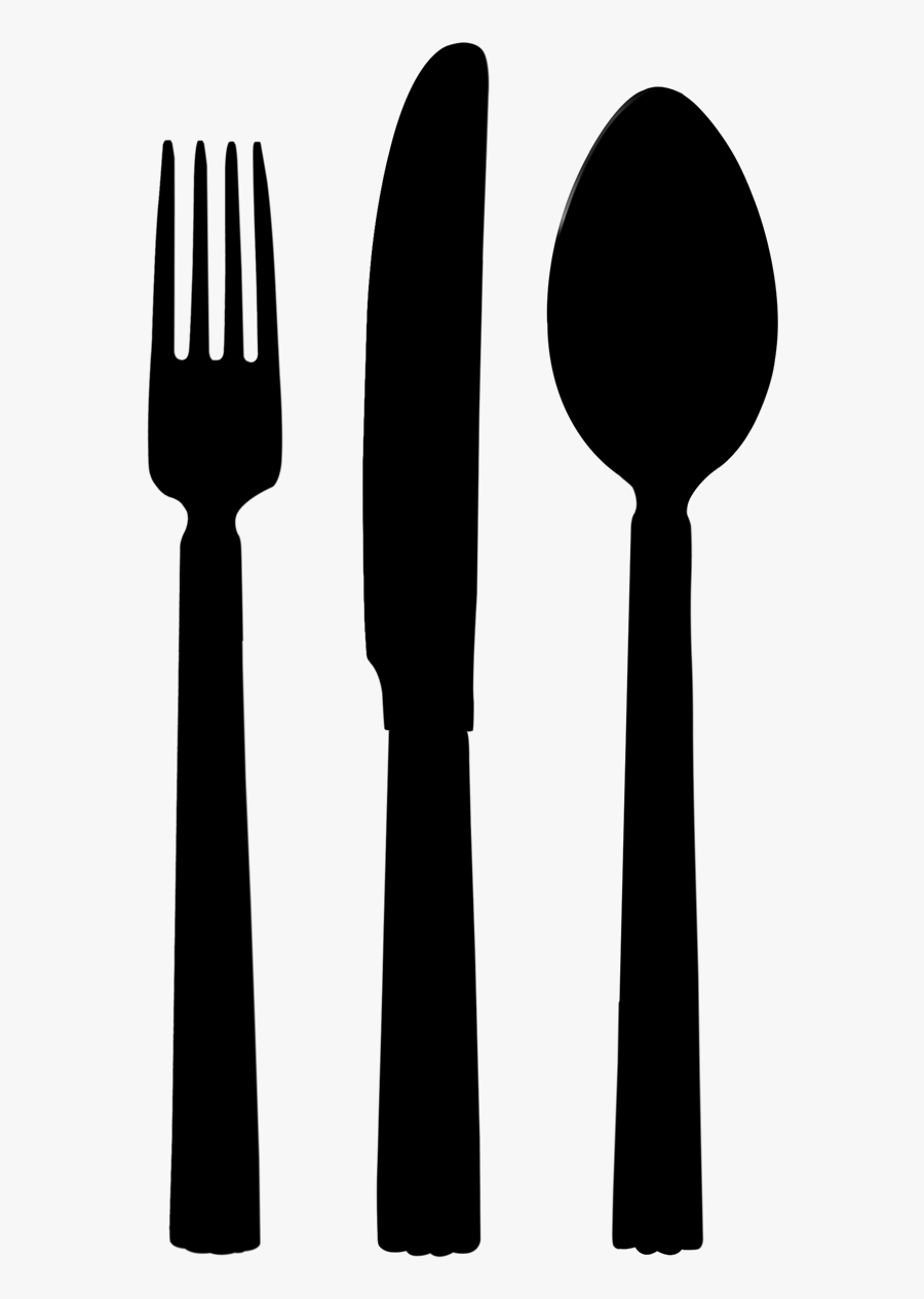 Silverware Silhouette - Knife - Knife, Transparent Clipart