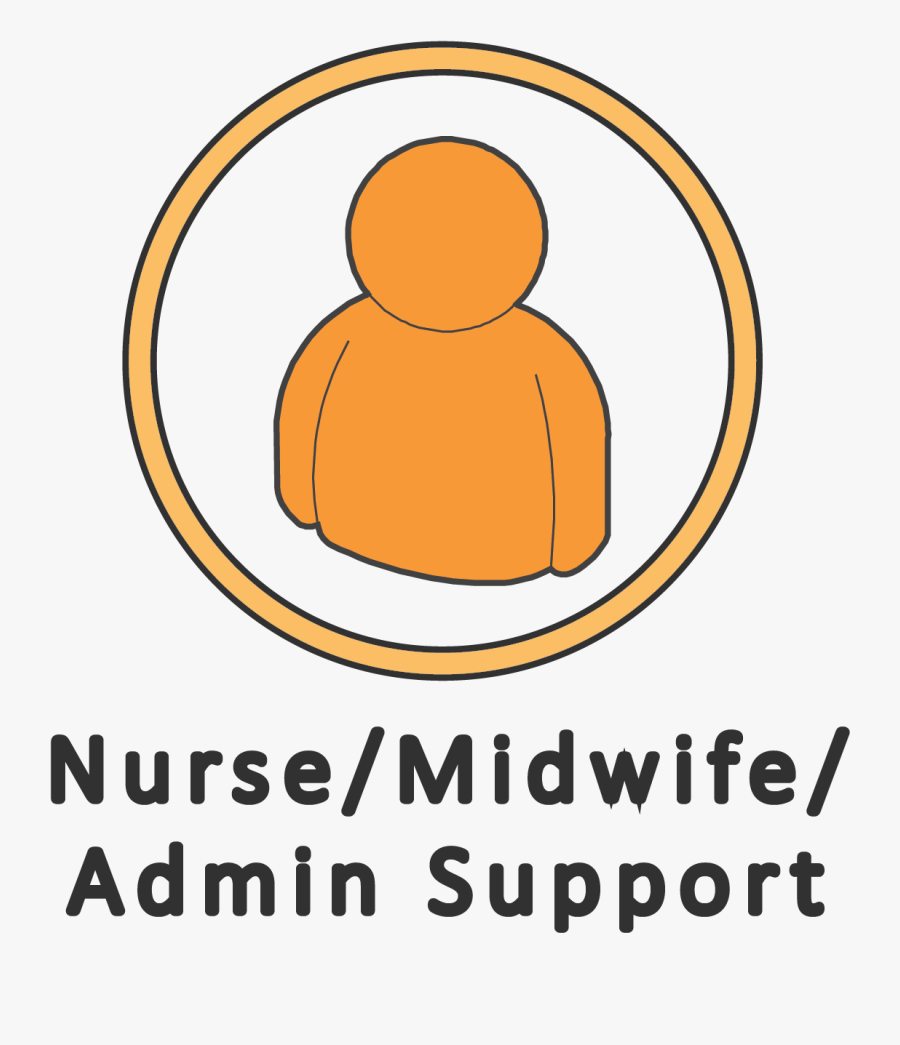 Nurse/midwife/admin Support Button - Circle, Transparent Clipart