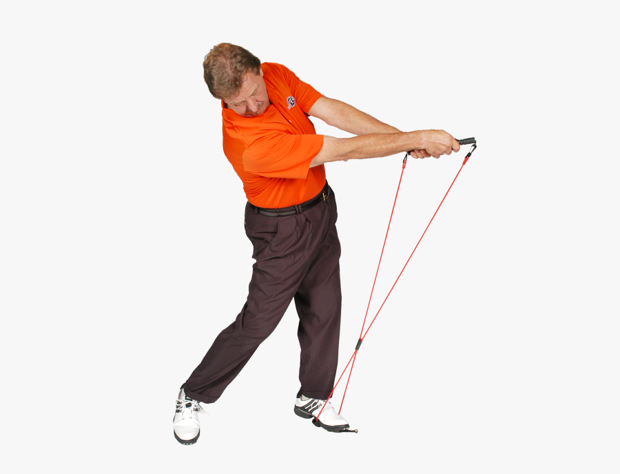 Golf Clip Male Golfer - Standing, Transparent Clipart