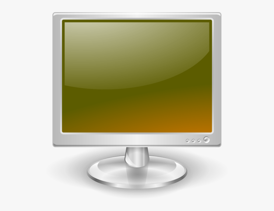 Flat Screen Monitor Clip Art - Lcd Monitor Clipart Free, Transparent Clipart