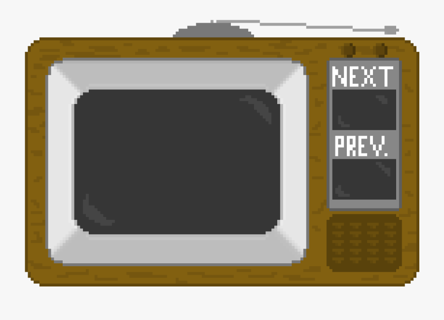 Old Tv Screen Png - Old Tv Pixel Art, Transparent Clipart