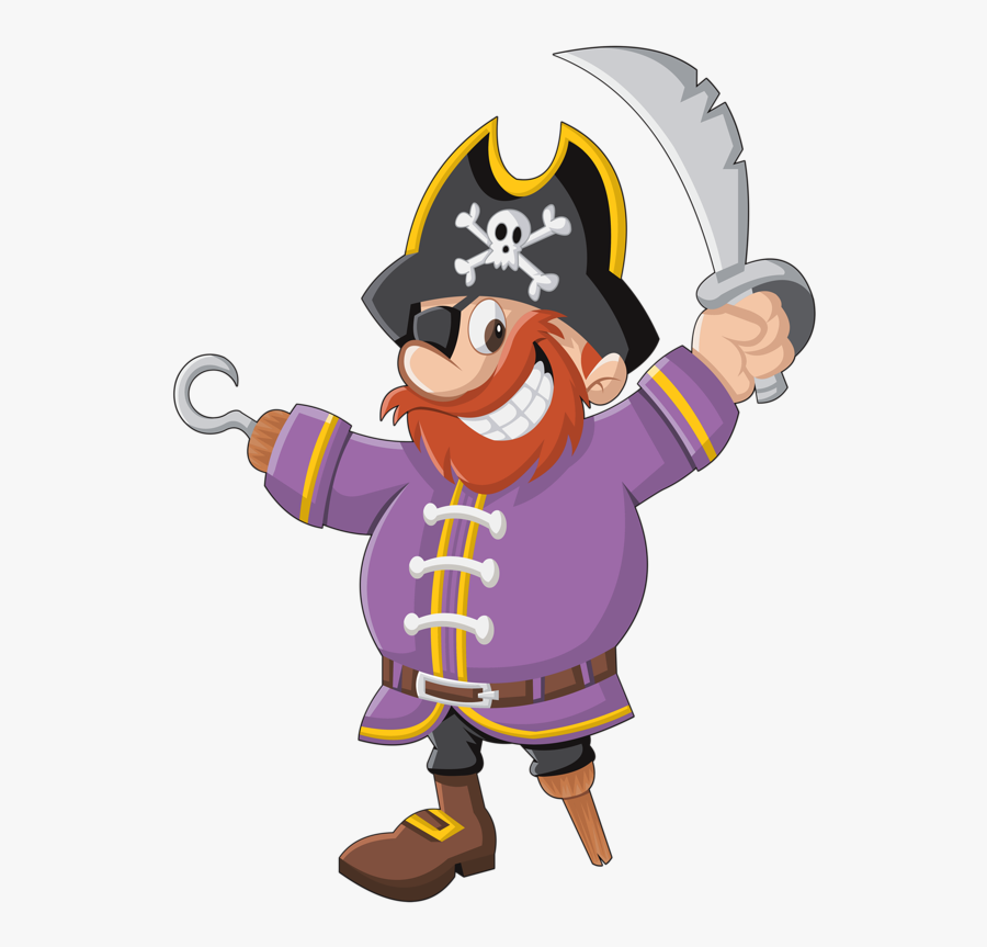 Clip Art Drawing Piracy Illustration Transprent - Pirate Cartoon Transparent, Transparent Clipart